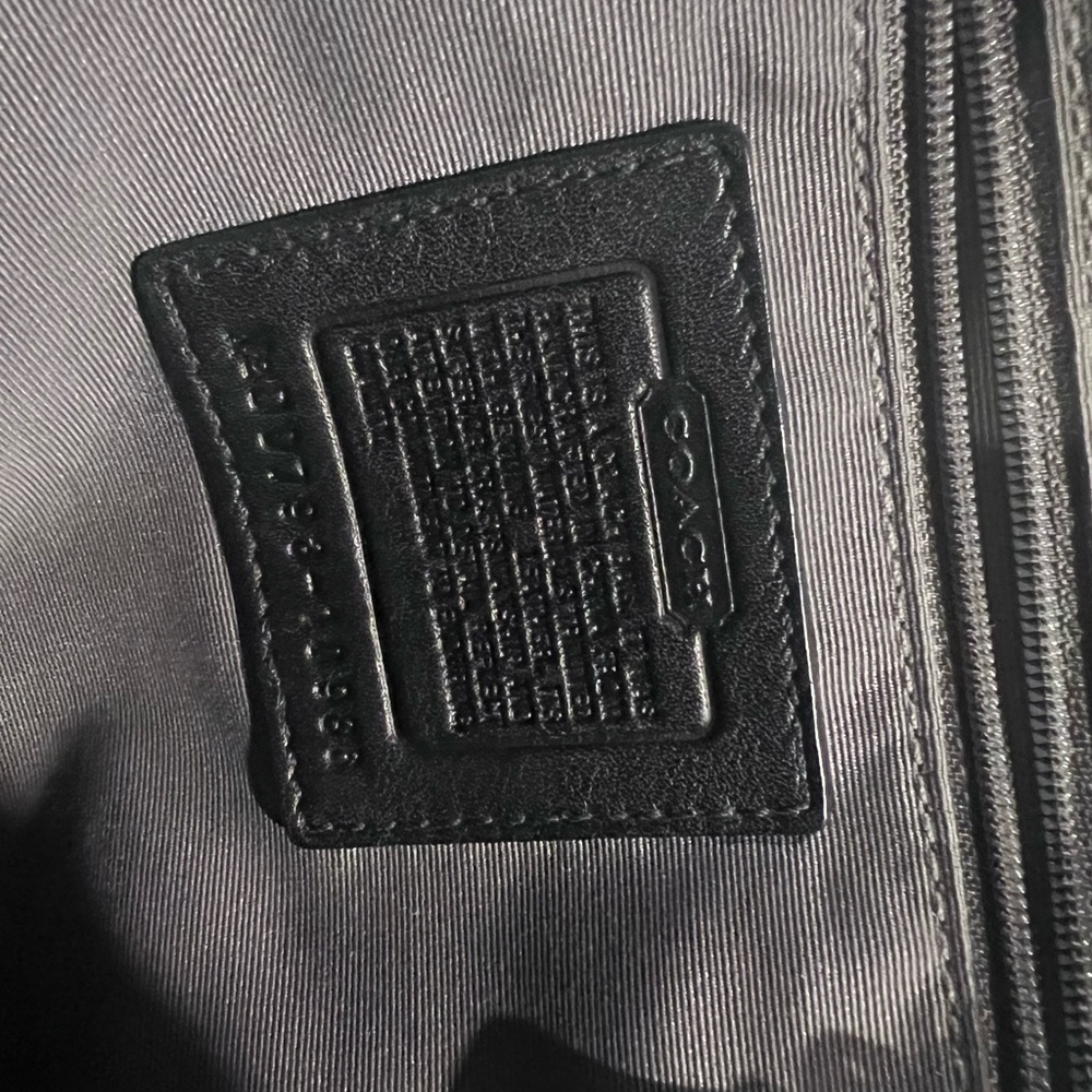 Coach Black Signature Handbag - Picture 2 of 2
